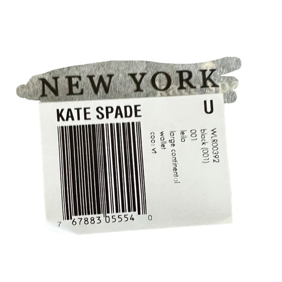 NWT Kate Spade NWT Leila Pebble Leather Large Continental Wallet Black - Picture 11 of 13